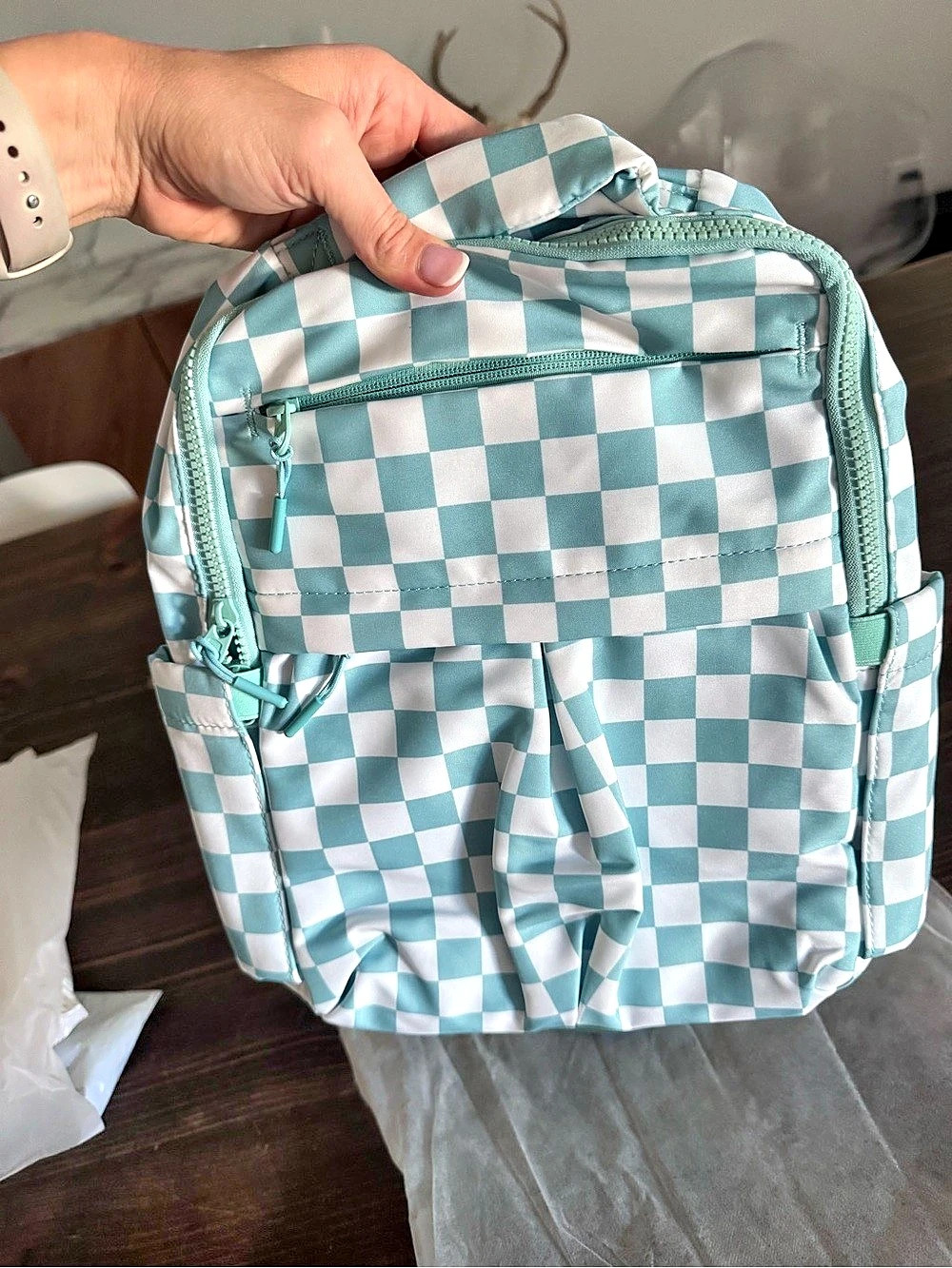 Emmafy Minimax Backpack in Blue & White